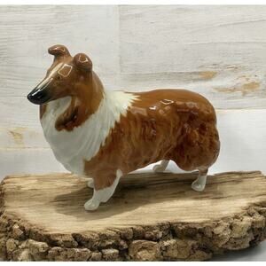 Beswick "Lochinvar of Lady Park" Porcelain Red White Collie Figurine #1791